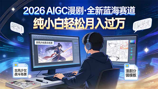 2026年全新蓝海赛道，纯小白轻松月入过万-快名资源网