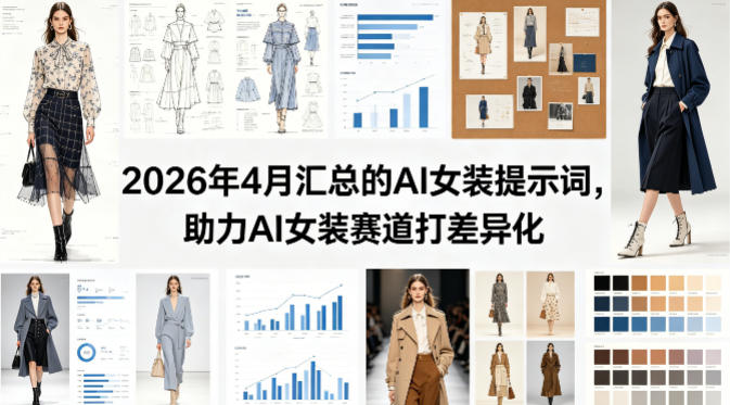 2026年4月汇总的AI女装提示词，助力AI女装赛道打差异化-快名资源网
