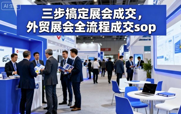 三步搞定展会成交，外贸展会全流程成交sop-快名资源网