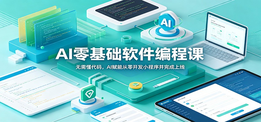 AI零基础软件编程课：无需懂代码，AI赋能从零开发小程序并完成上线-快名资源网