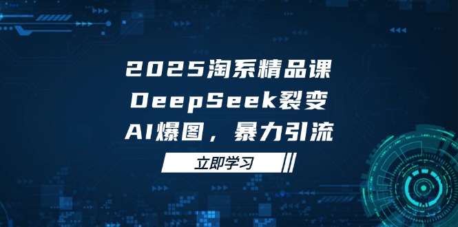 2025 淘系精品课，DeepSeek 裂变，AI 爆图，暴力引流-快名资源网
