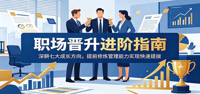 职场晋升进阶指南：深耕七大成长方向，提前修炼管理能力实现快速提拔-快名资源网