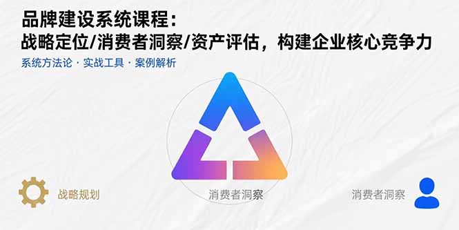 品牌建设系统课程：战略定位/消费者洞察/资产评估，构建企业核心竞争力-快名资源网