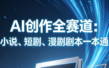 AI创作全赛道：小说、短剧、漫剧剧本一本通(更新5月)-快名资源网