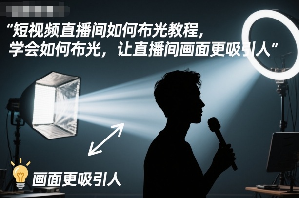 短视频直播间如何布光教程，学会如何布光，让直播间画面更吸引人-快名资源网