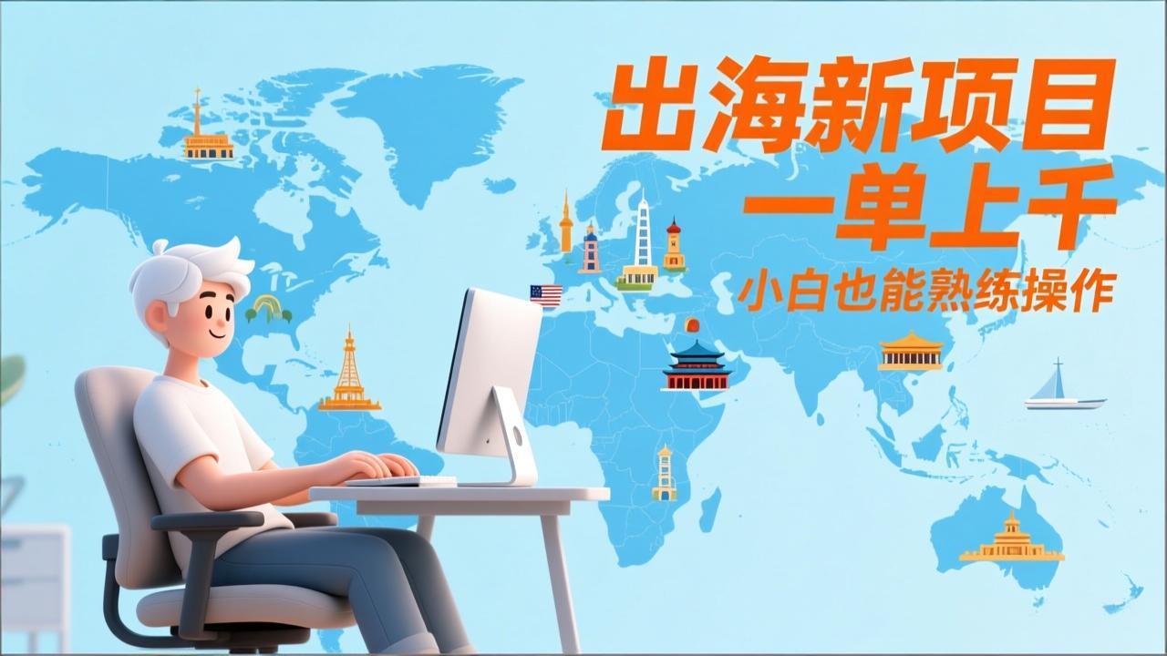 出海新项目，一单上千，小白也能熟练操作-快名资源网