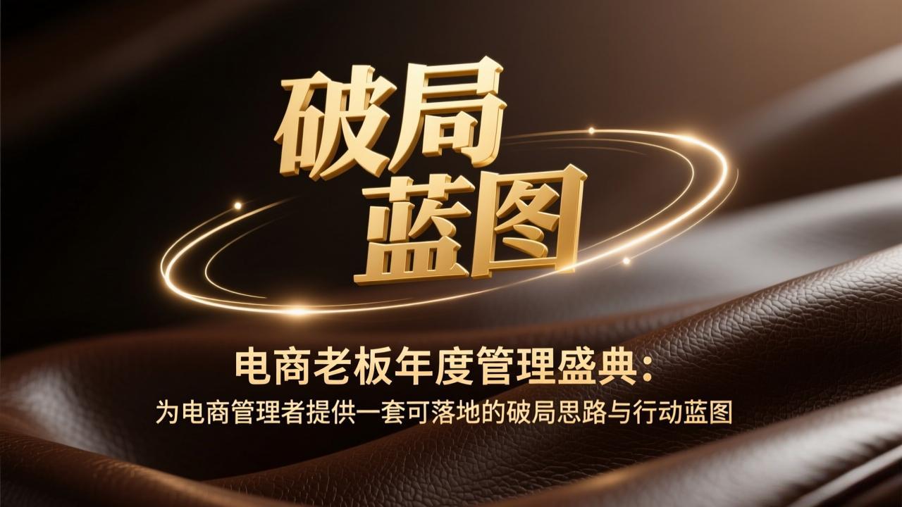 电商老板年度管理盛典：为电商管理者提供一套可落地的破局思路与行动蓝图-快名资源网