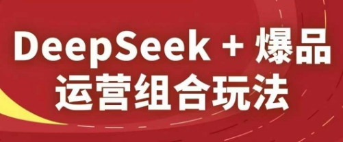 DeepSeek+爆品运营组合玩法，2025淘系精品课-快名资源网