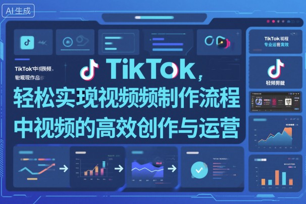TikTok中视频制做流程，轻松实现Tk中视频的高效创作与运营-快名资源网