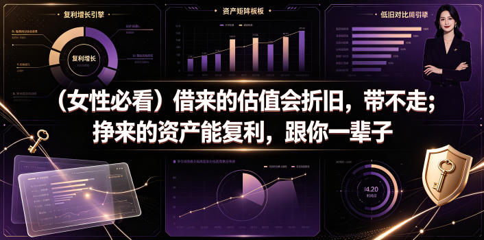 付费文章：(女性必看)借来的估值会折旧，带不走；挣来的资产能复利，跟你一辈子-快名资源网