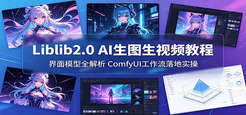 Liblib2.0 AI生图生视频教程：界面模型全解析，ComfyUI工作流落地实操-快名资源网
