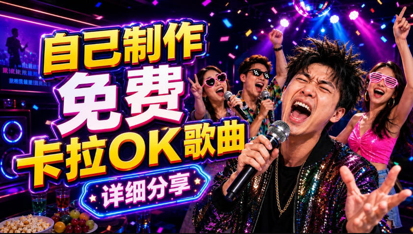 零基础AI制作免费卡拉OK视频教程，从歌曲生成、音轨分离到字幕制作、视频导出，手把手教学-快名资源网