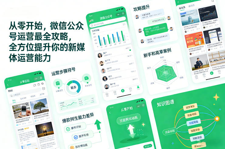 从零开始，微信公众号运营最全攻略，全方位提升你的新媒体运营能力-快名资源网