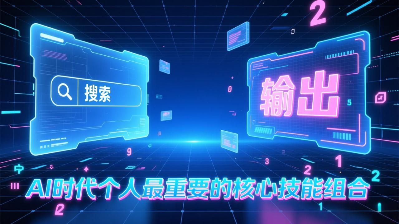 付费文章：AI时代个人最重要的核心技能组合：“输出能力”和“搜索能力”-快名资源网