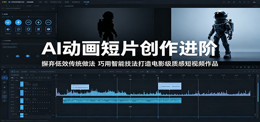 AI动画短片创作进阶：摒弃低效传统做法，巧用智能技法打造电影级质感短视频作品-快名资源网