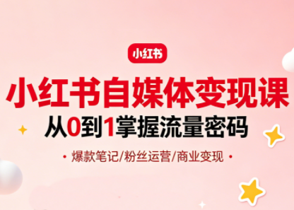 大漂亮·小红书自媒体变现课-快名资源网