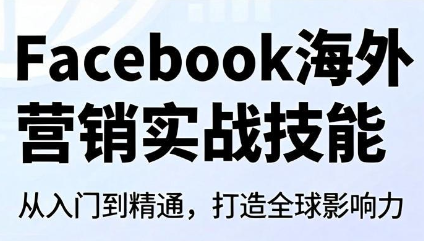 Facebook海外营销实战技能-青虫资源网