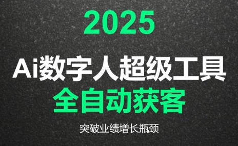 2025Ai数字人工具自动获客-快名资源网