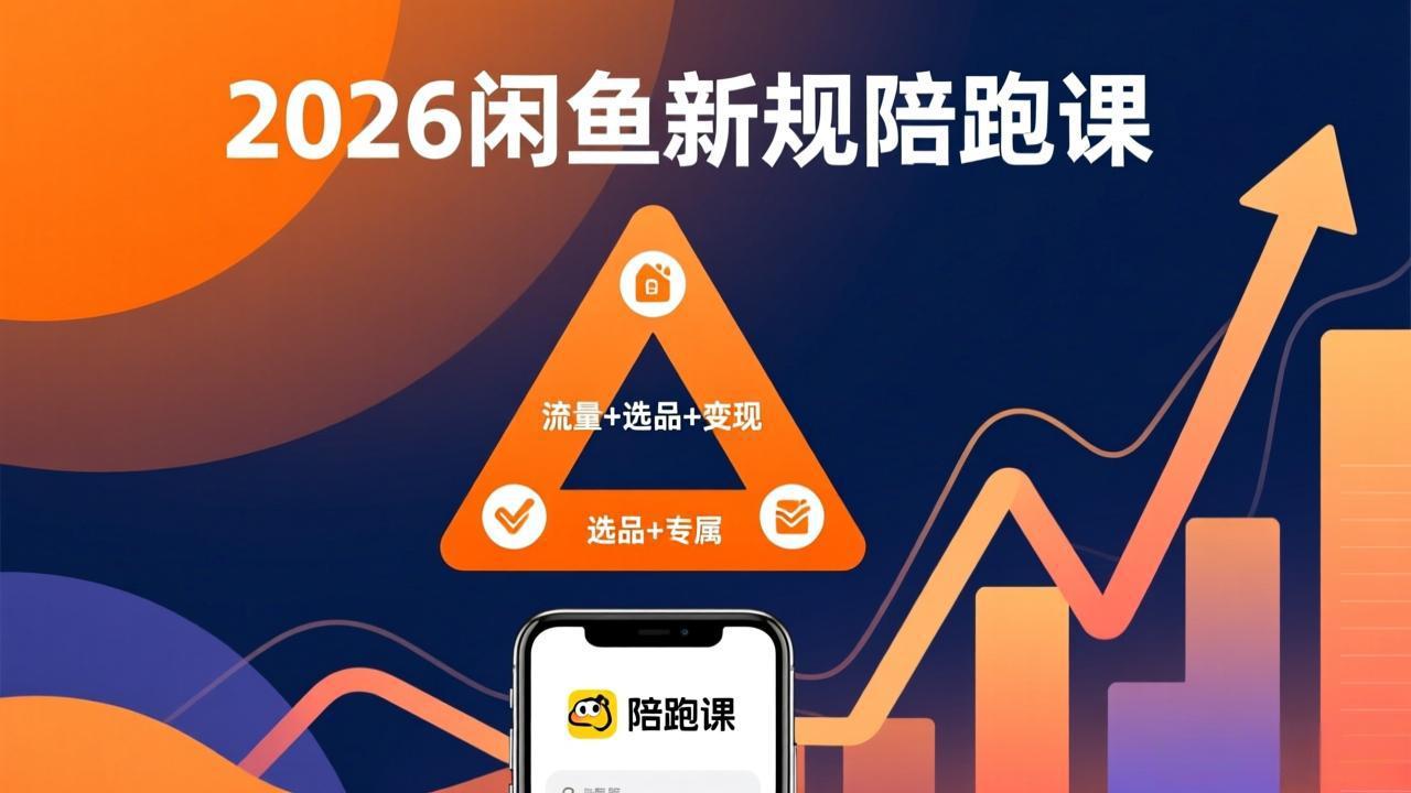 2026闲鱼高阶陪跑课全新上线，带你吃透新规玩转选品流量，从零搭建稳定变现盈利体系-快名资源网