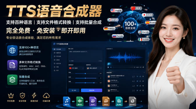 最新TTS配音，支持批量，支持文件格式转换，功能超多-青虫资源网