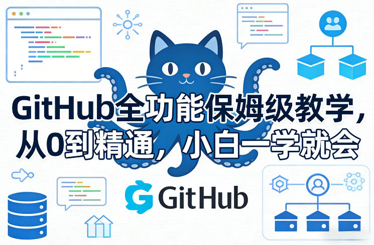 GitHub全功能保姆级教学，从0到精通，小白一学就会-快名资源网