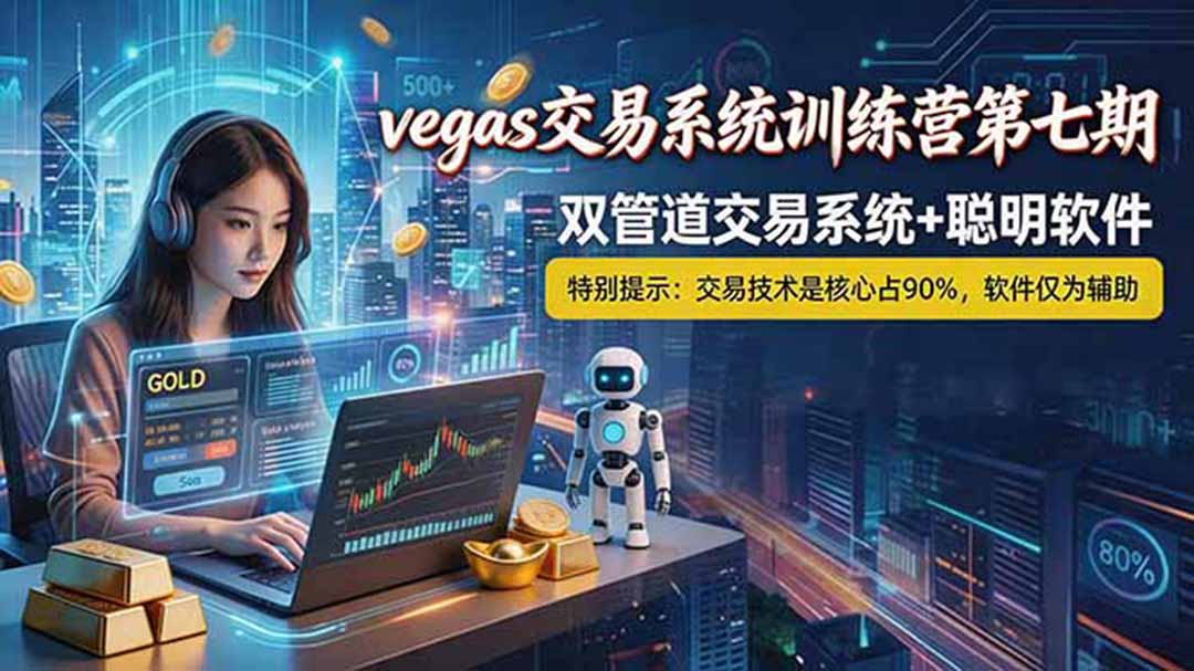 【海外美金AI搬砖】Vegas交易技术+聪明软件， 黄金期货日赚50-1000U， 长期稳定，小白轻松上手-快名资源网