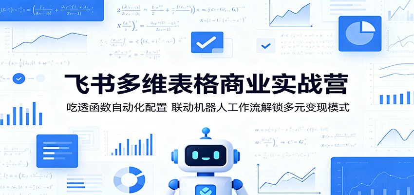 飞书多维表格商业实战营：吃透函数自动化配置，联动机器人工作流解锁多元变现模式-快名资源网