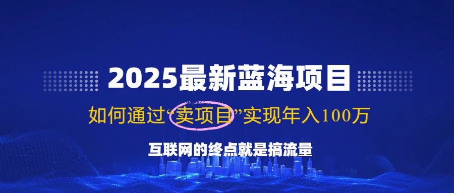 2025最新蓝海项目，零门槛轻松复制，月入10万+，新手也能操作！-快名资源网
