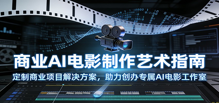 商业AI电影制作艺术指南：定制商业项目解决方案，助力创办专属AI电影工作室-快名资源网