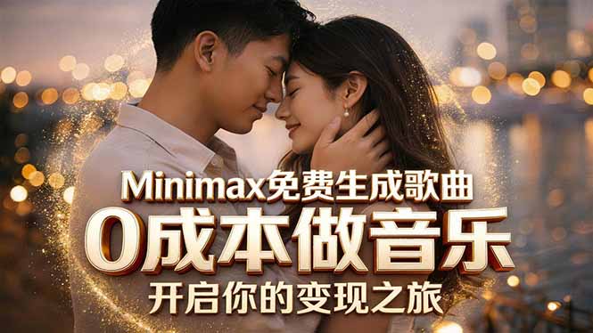 Minimax免费生成歌曲实测！0成本做音乐，说唱流行Lofi一键生成-快名资源网
