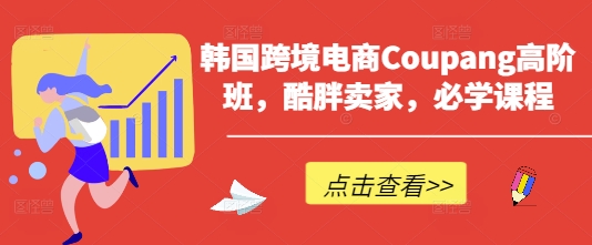 韩国跨境电商Coupang高阶班，酷胖卖家，必学课程-快名资源网