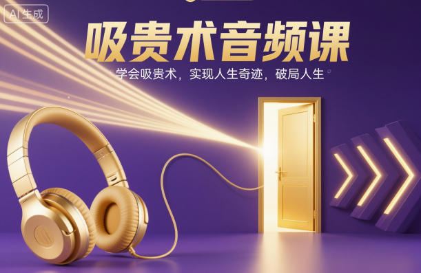 吸贵术音频课，学会吸贵术，实现人生奇迹，破局人生-快名资源网