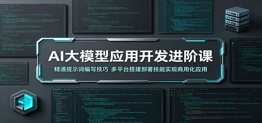AI大模型应用开发进阶课：精通提示词编写技巧，多平台搭建部署技能实现商用化应用-快名资源网
