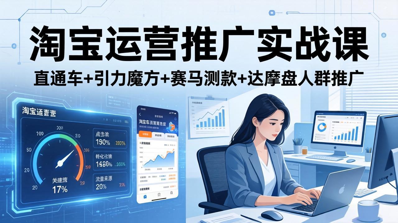 淘宝运营推广实战课(更新26年3月-快名资源网