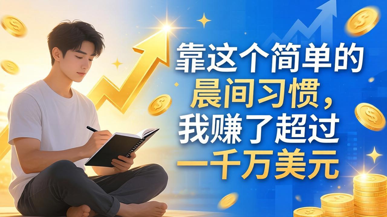 付费文章：靠这个简单的晨间习惯，我赚了超过一千万美元-快名资源网