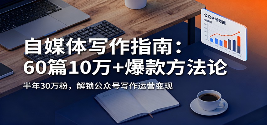 自媒体写作指南：60篇10万+爆款方法论，半年30万粉，解锁公众号写作运营变现-快名资源网