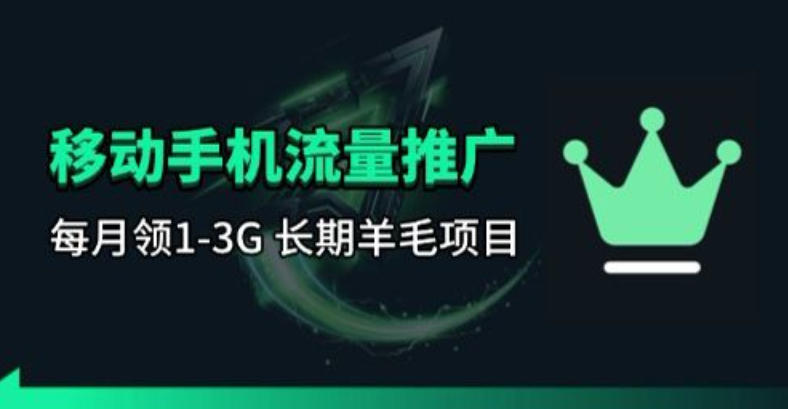 手机流量领取推广_每月一轮，刚需类的长期项目-快名资源网