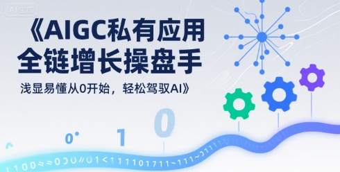 AIGC私有化应用全链增长操盘手，浅显易懂从0开始，轻松驾驭AI-快名资源网