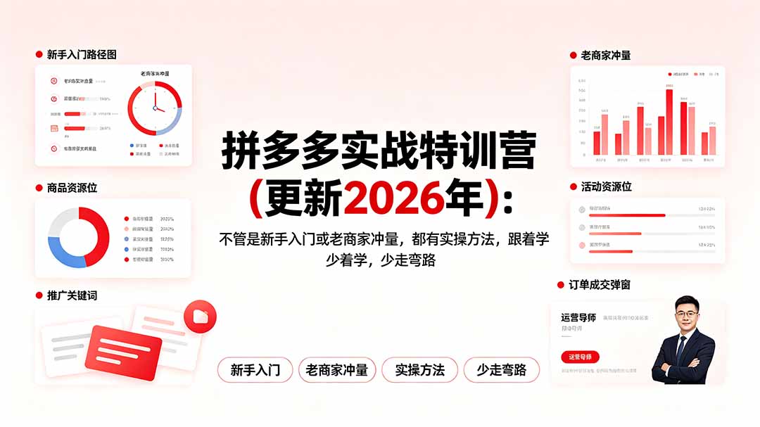 拼多多实战特训营(更新2026年-青虫资源网