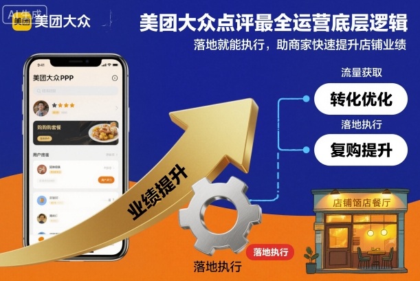美团大众点评最全运营底层逻辑，落地就能执行，助商家快速提升店铺业绩-快名资源网