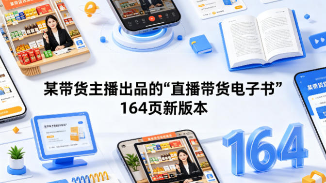 某带货主播出品的《直播带货电子书》164页新版本-快名资源网
