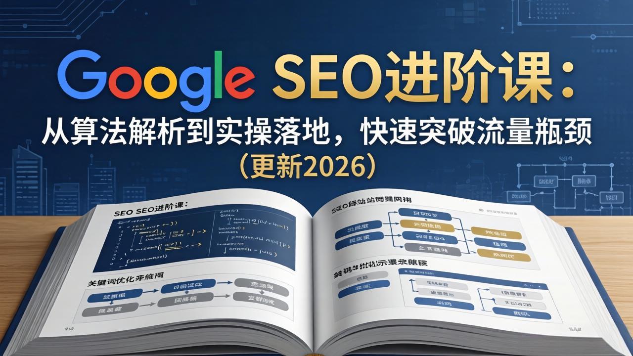 Google SEO进阶课：从算法解析到实操落地，快速突破流量瓶颈(更新2026-快名资源网