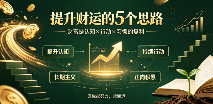 付费文章：提升财运的5个思路——财富是认知x行动x习惯的复利，愿你越努力，越幸运-青虫资源网