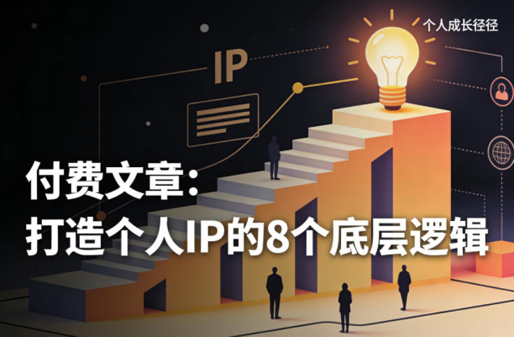 付费文章：打造个人IP的8个底层逻辑-快名资源网