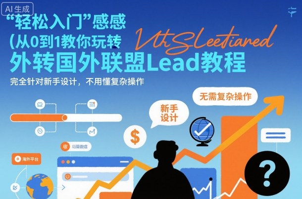 国外联盟賺美刀项目，从0到1教你玩转国外联盟Lead教程，纯新手可操作性100%-快名资源网
