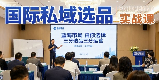 国际私域选品实战课，蓝海市场由你选择，七分选品三分运营-快名资源网