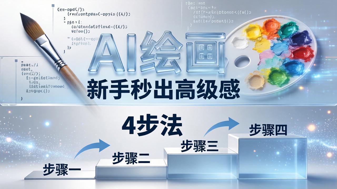 AI绘画入门别再硬磕了！即梦4步法：万能提示词公式+BRTR框架，新手秒出高级感-快名资源网
