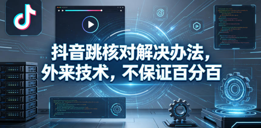 抖音跳核对解决办法，外来技术，不保证百分百-快名资源网