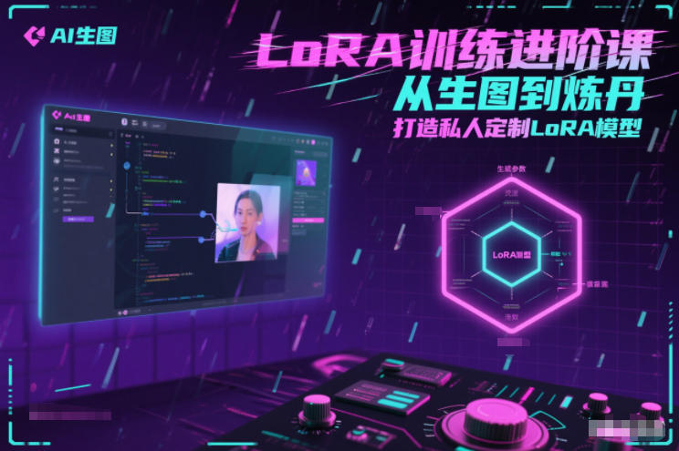 LoRA训练进阶课，从生图到炼丹，打造私人定制LoRA模型-快名资源网