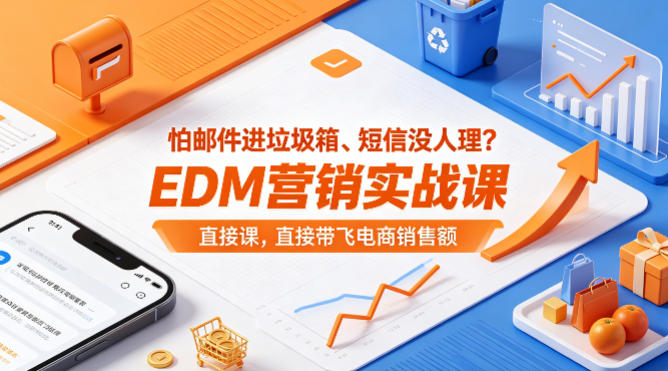 怕邮件进垃圾箱、短信没人理？EDM营销实战课，直接带飞电商销售额【原创双语字幕】-快名资源网